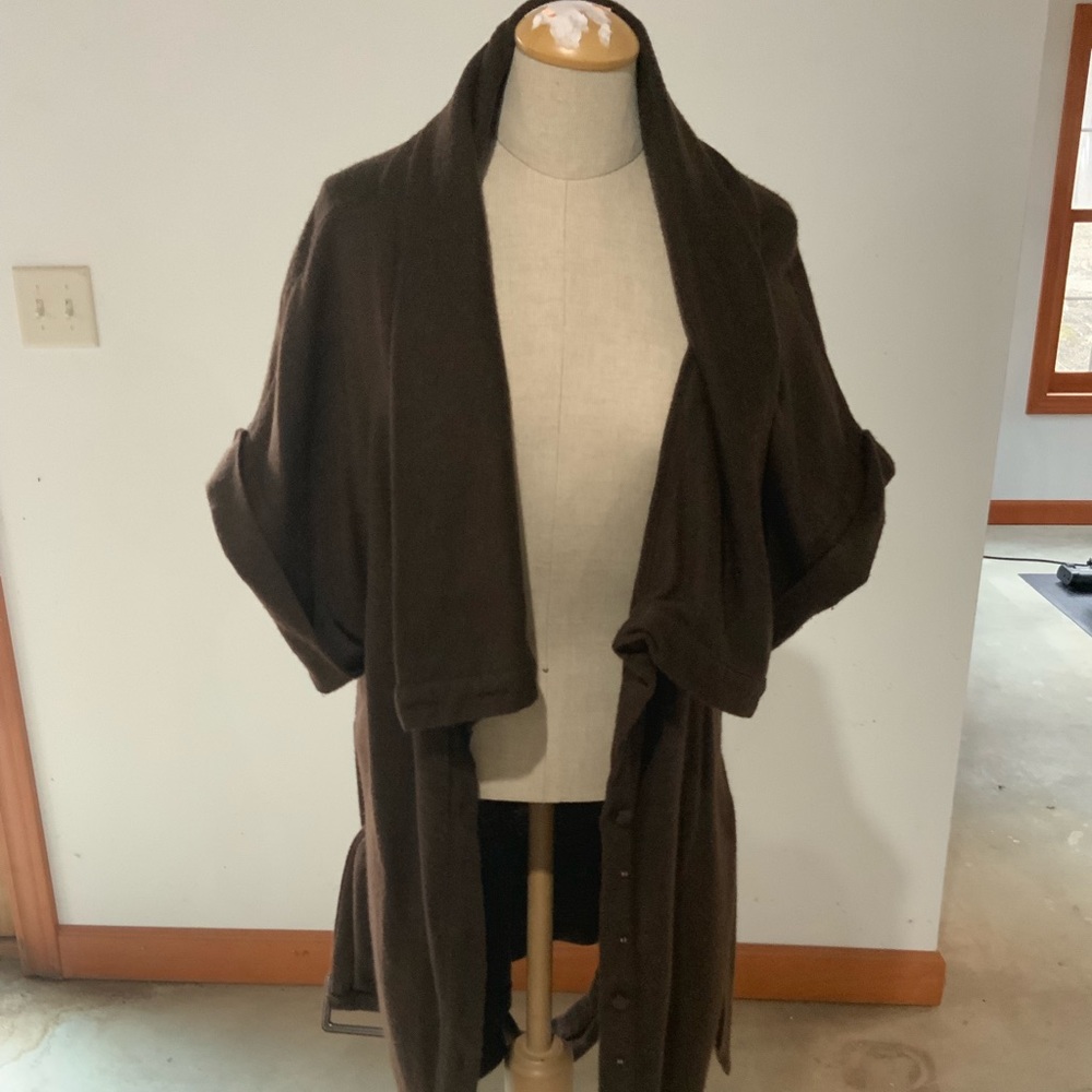 Brown oversized cardigan